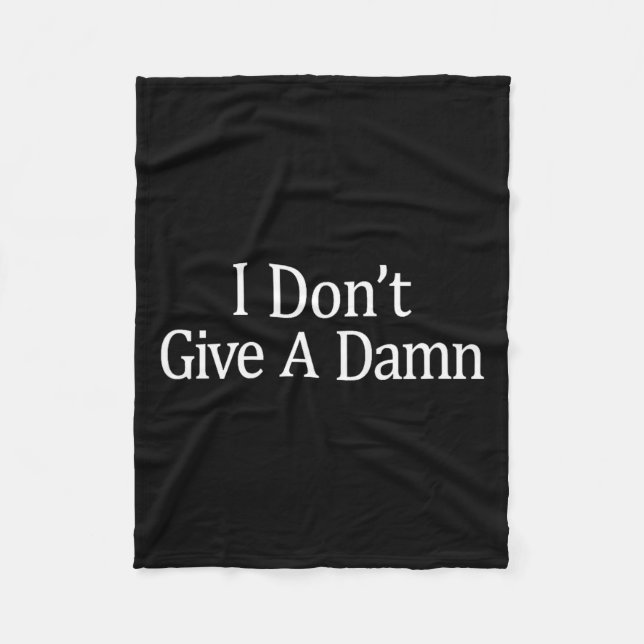 Cobertor De Velo I Don't Give A -  (Frente)