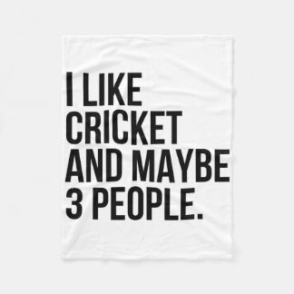 Cobertor De Velo I Like Cricket And Maybe 3 People Funny Cricket Lo