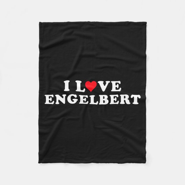 Cobertor De Velo I Love Engelbert Girlfriend &amp; Boyfriend Engelb (Frente)