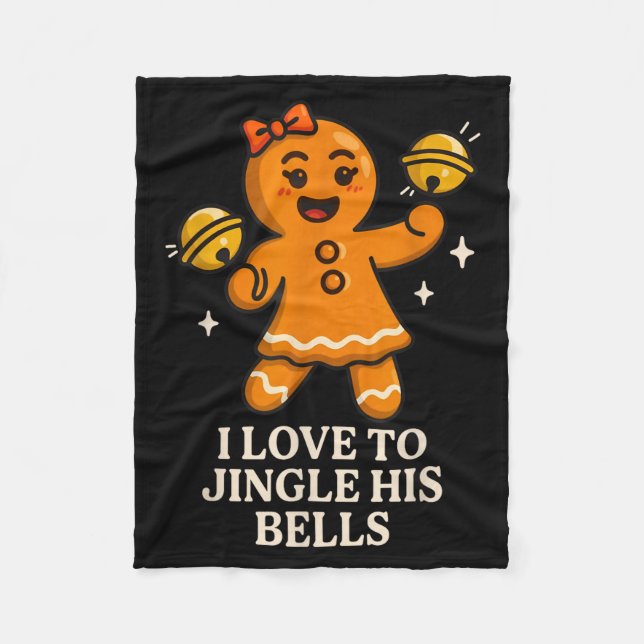 Cobertor De Velo I Love To Stuff Her Stocking Matching Jingle His B (Frente)