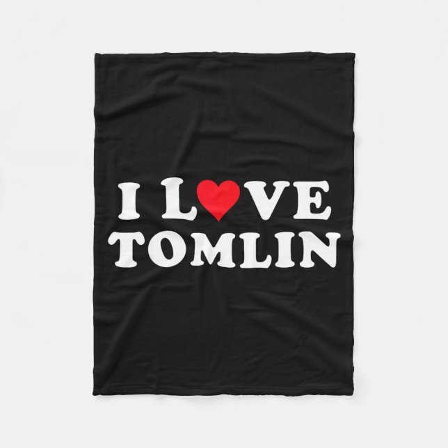 Cobertor De Velo I Love Tomlin Matching Girlfriend &amp; Boyfriend  (Frente)
