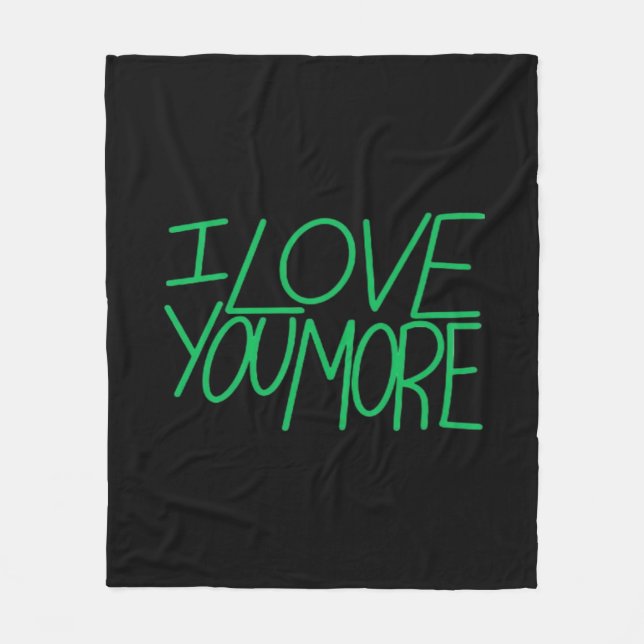 Cobertor De Velo I Love You More Refined Aesthetic  (Frente)