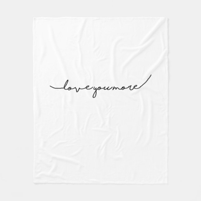 Cobertor De Velo I Love You More Soft Romantic Aesthetic  (Frente)