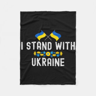 Cobertor De Velo I Stand With Ukraine Supporters Sunflower Ukrainia