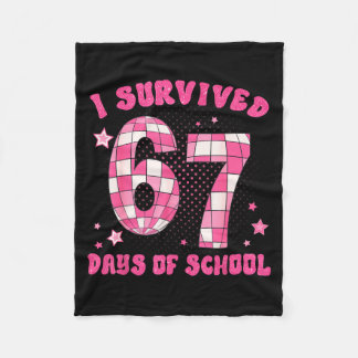 Cobertor De Velo I Survived 67 Days Of School Teachers Students Six