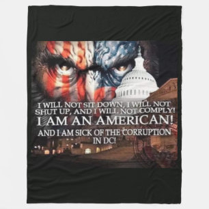Cobertor De Velo IAM SICK da CORRUPÇÃO em Washington.