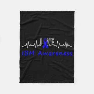 Cobertor De Velo Ibm Awarness Blue Ribbon Love Heartbeat Suporte Q
