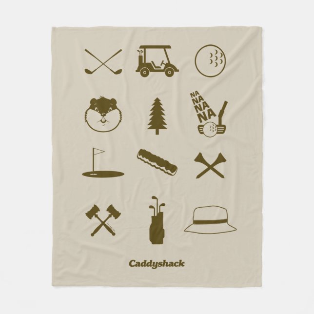 Cobertor De Velo Ícones de Caddyshack (Frente)