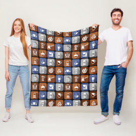 Cobertor De Velo Ícones Gráficos de Café