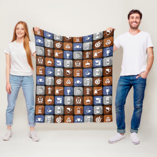 Cobertor De Velo Ícones Gráficos de Café