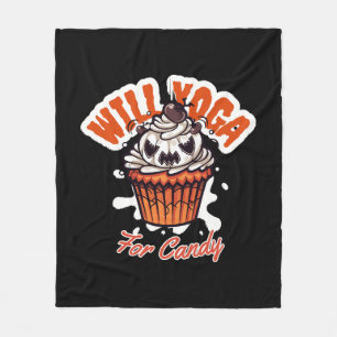 Cobertor De Velo Ideia de Cupcake de Halloween para Yoga das Mães