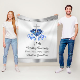 Cobertor De Velo Ideias de Presente do Casamento Cristão de 45 Ano