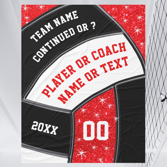 Cobertor De Velo Ideias de presentes de vôlei para a noite de Mais  (Volleyball Fleece Blanket. Volleyball Throw Blanket. Volleyball Team Gift Ideas. Volleyball Pillows)