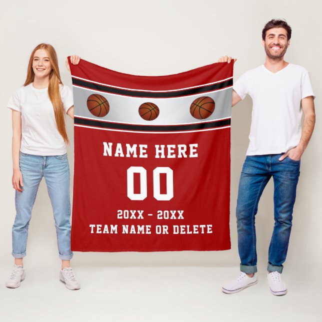Cobertor De Velo Ideias de Presentes Personalizados de Basquete par (In Situ)