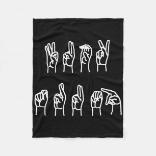 Cobertor De Velo Idioma de Sinal Anti-Trump