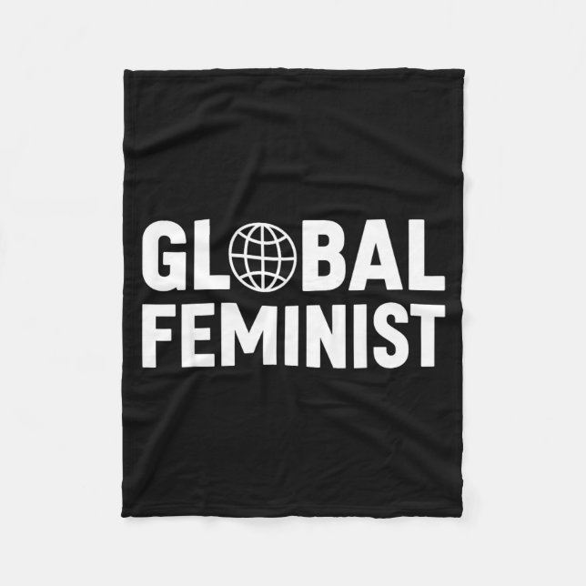 Cobertor De Velo Igualdade de Empoderamento das Mulheres Feministas (Frente)