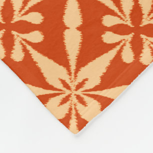 Cobertor De Velo Ikat Star Pattern - Mandarin Orange