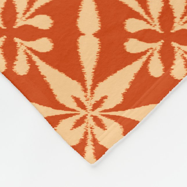 Cobertor De Velo Ikat Star Pattern - Mandarin Orange (Quina)