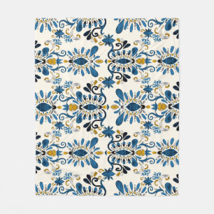 Cobertor De Velo Ikat tie-dye, tribal watercolor