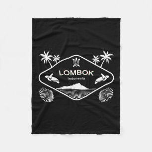 Cobertor De Velo Ilha Lombok Indonésia Tartaruga Marinha Palmeiras