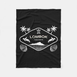 Cobertor De Velo Ilha Lombok Indonésia Tartaruga Marinha Palmeiras 