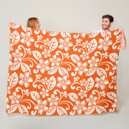 COBERTOR DE VELO ILHA PLUMÉRIA (MUITO LARANJA)