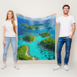 Cobertor De Velo "Ilhas no Céu: Fuga do Oceano Cozy