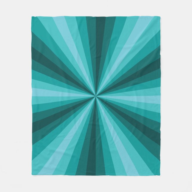 Cobertor De Velo Ilusões Ópticas Aqua Fleece Blanket (Frente)