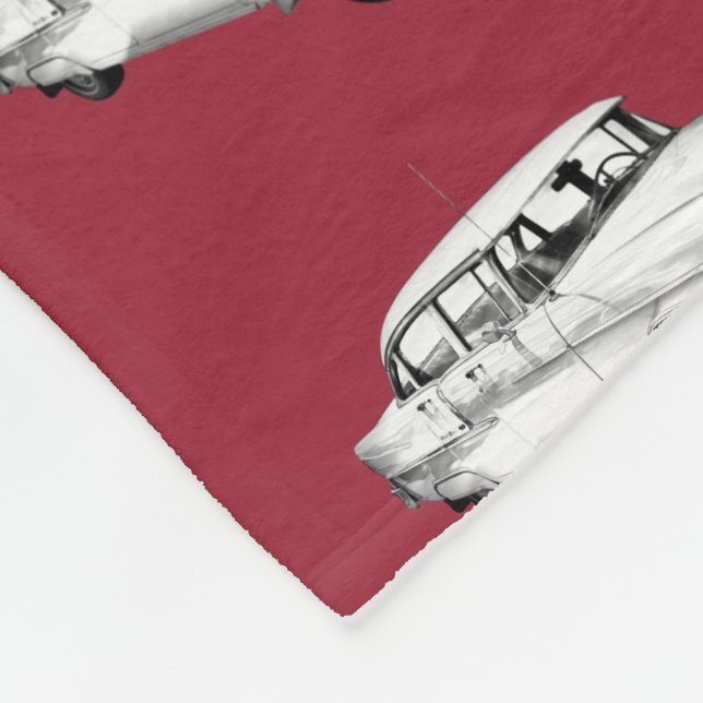 Cobertor De Velo Ilustração 1955 do carro antigo do Bel Air de (Quina)