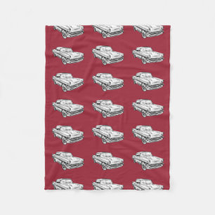 Cobertor De Velo Ilustração 1957 clássica do carro do Bel Air de