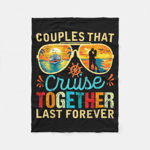 Cobertor De Velo Ilustração Casais que Cruzeiros Juntos Permanecem