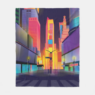 Cobertor De Velo ilustração da Times Square, Nova Iorque