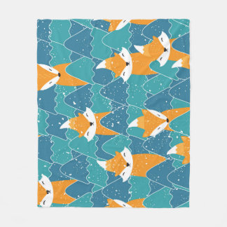 Cobertor De Velo Ilustração das raposas de safra