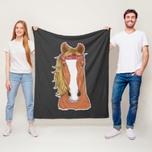 Cobertor De Velo Ilustração de Cavalo Novidade do Lover Equestre