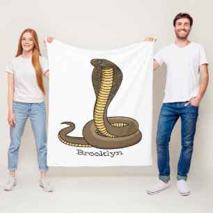 Cobertor De Velo Ilustração de cobra da cobra castanha