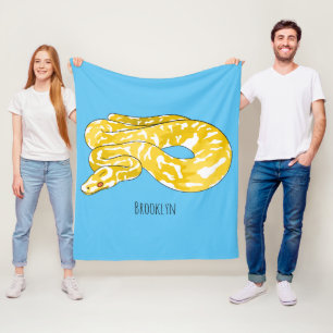 Cobertor De Velo Ilustração de cobra de pitão birmanês