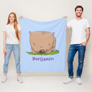 Cobertor De Velo Ilustração de desenho animado de babás bonitinh