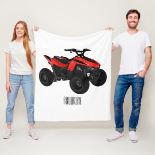Cobertor De Velo Ilustração de desenho animado de bicicleta atv