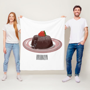 Cobertor De Velo Ilustração de desenho animado de bolo de lava de c