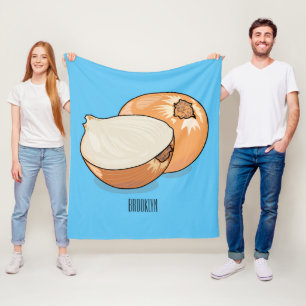 Cobertor De Velo Ilustração de desenho animado de cebola