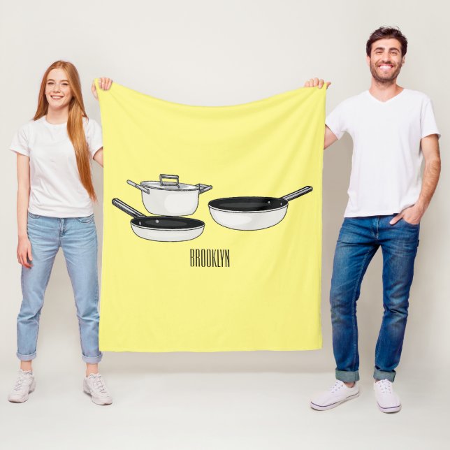 Cobertor De Velo Ilustração de desenho animado de conjuntos de cook (In Situ)