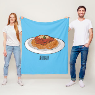 Cobertor De Velo Ilustração de desenho animado de espaguete