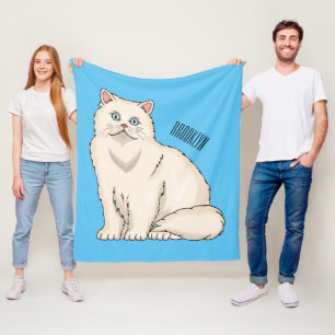 Cobertor De Velo Ilustração de desenho animado de gato persa