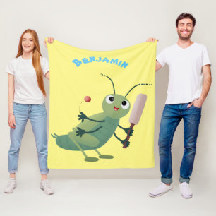 Cobertor De Velo Ilustração de desenho animado de insetos de críque
