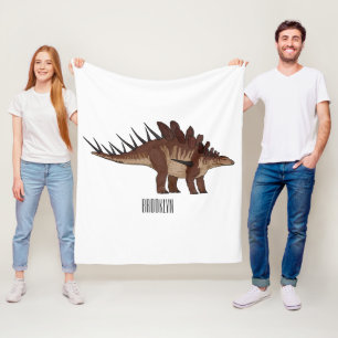 Cobertor De Velo Ilustração de desenho animado de Kentrosaurus