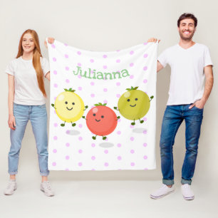 Cobertor De Velo Ilustração de desenho animado de tomate de cereja