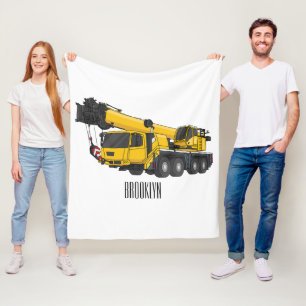 Cobertor De Velo Ilustração de desenho de caminhão de guindaste
