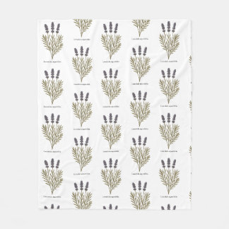 Cobertor De Velo Ilustração de Flor de Lavanda Vintage