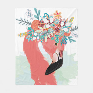 Cobertor De Velo Ilustração de moda com flamingoflami rosa desenhad