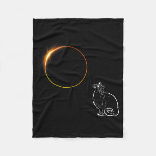 Cobertor De Velo Ilustração de Óculos de Eclipse de Gato de Eclipse